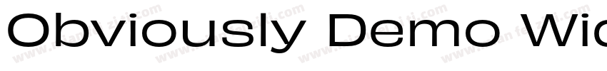 Obviously Demo Wide Semi字体转换